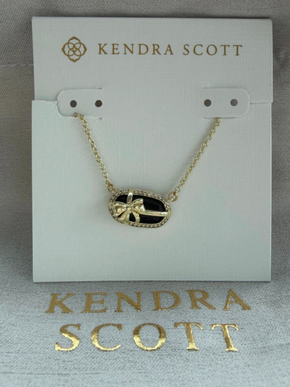 Kendra Scott Black Pendant Necklace